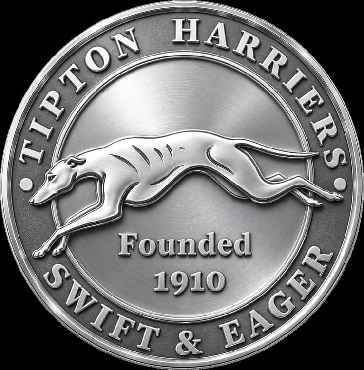 Tipton Harriers silver membership badge